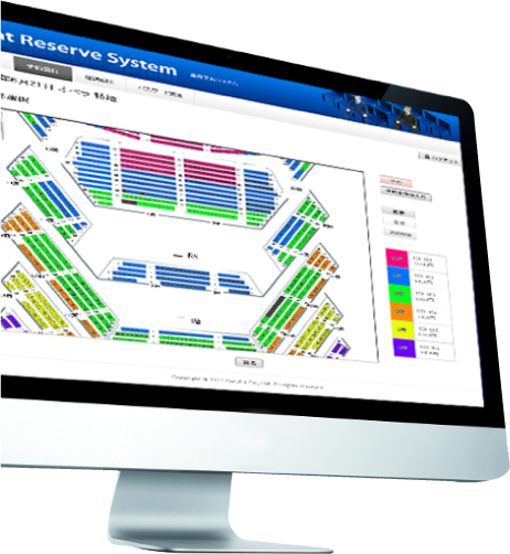 座席予約システム　画面イメージ